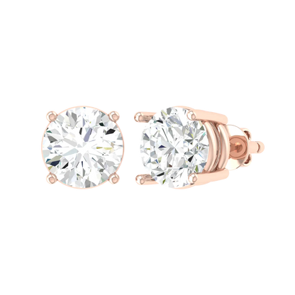 Rose Gold Diamond Earrings - Timeless Sparkle 0.3cts [rg]