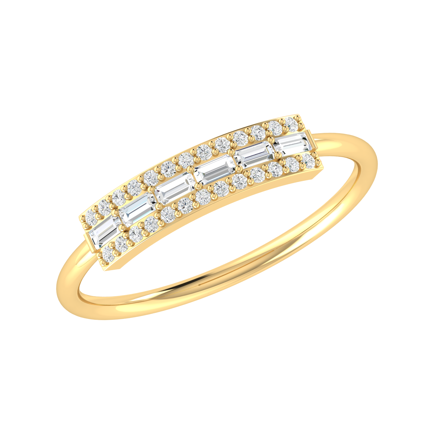 Circle Chic Yellow Gold Lab Grown Diamond Ring [yg]