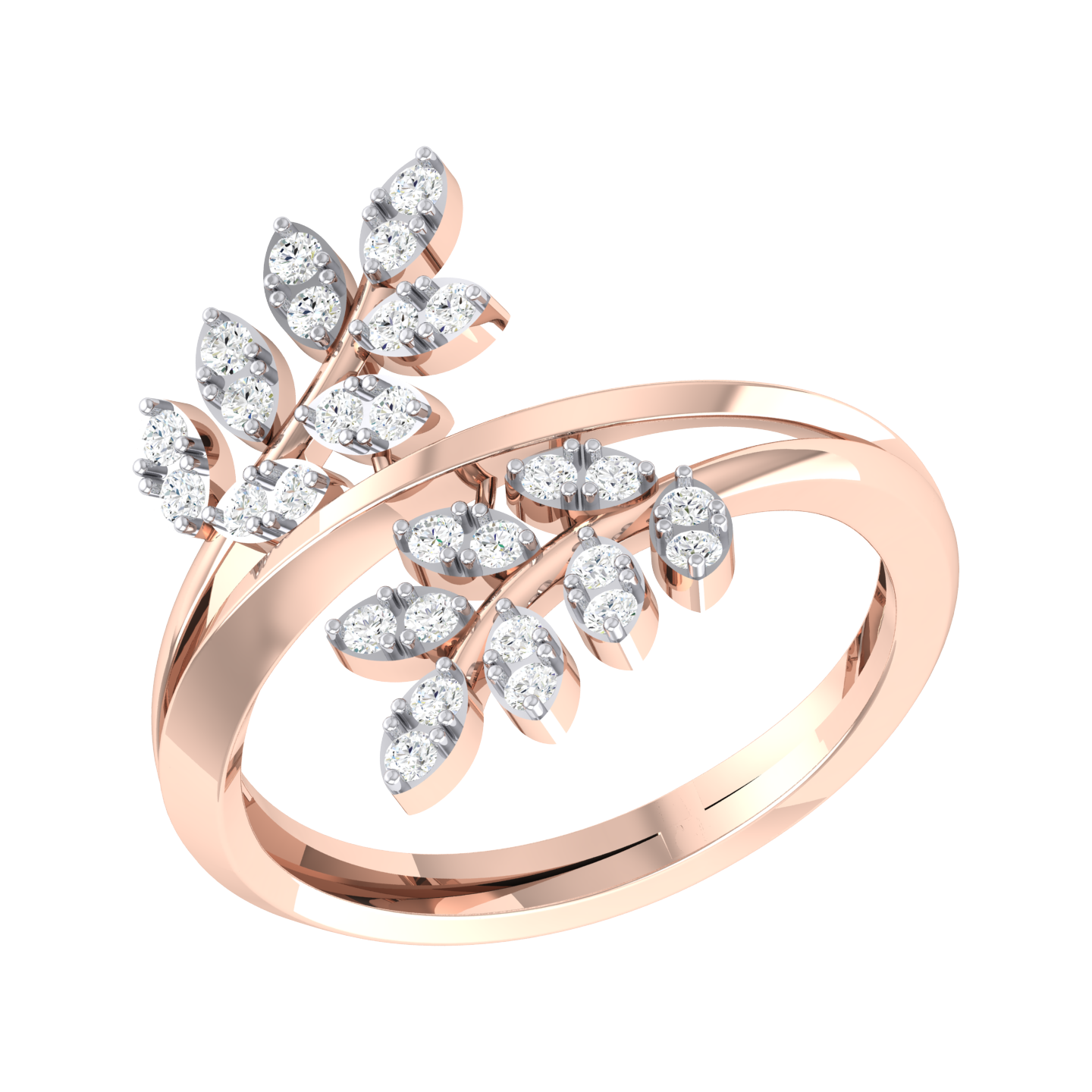 Rose Gold Diamond Ring - Enchanted Essence [rg]