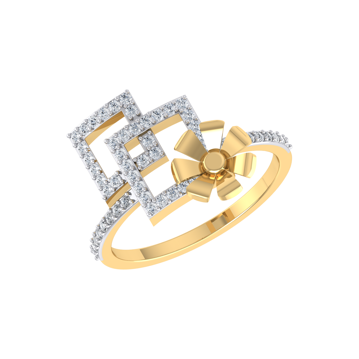 Yellow Gold Diamond Ring  - Tranquil Twilight [yg]