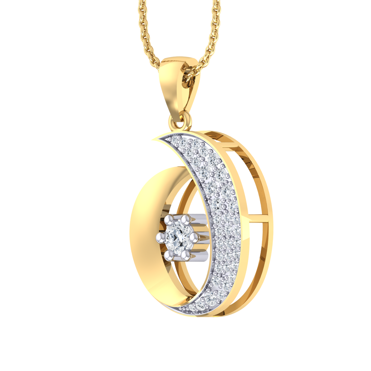 Yellow Gold Diamond Pendant - Sublime Sparkle [yg]