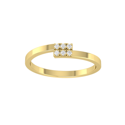 Yellow Gold Lab Grown Diamond Ring - Band Bonanza [yg]