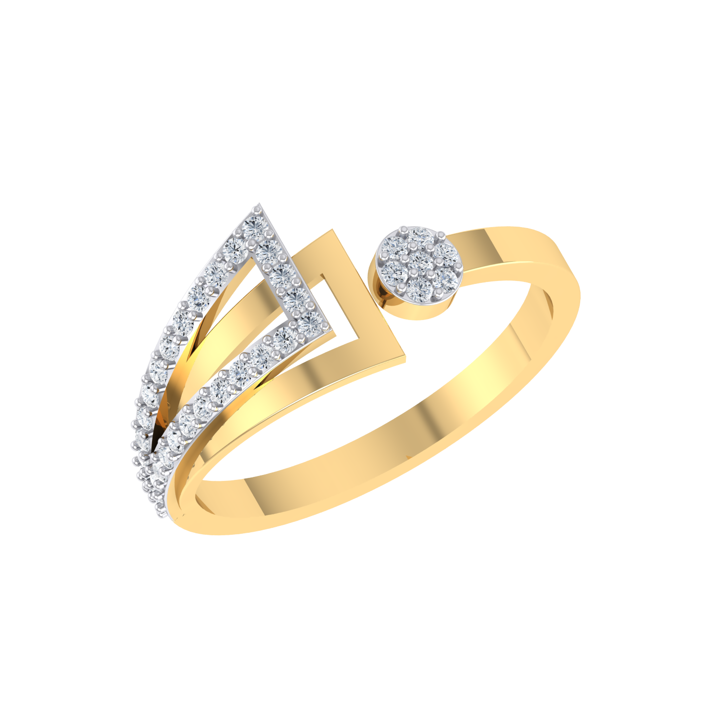 Yellow Gold Diamond Ring - Mystic Moments [yg]