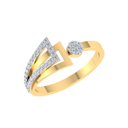 Yellow Gold Diamond Ring - Mystic Moments [yg]