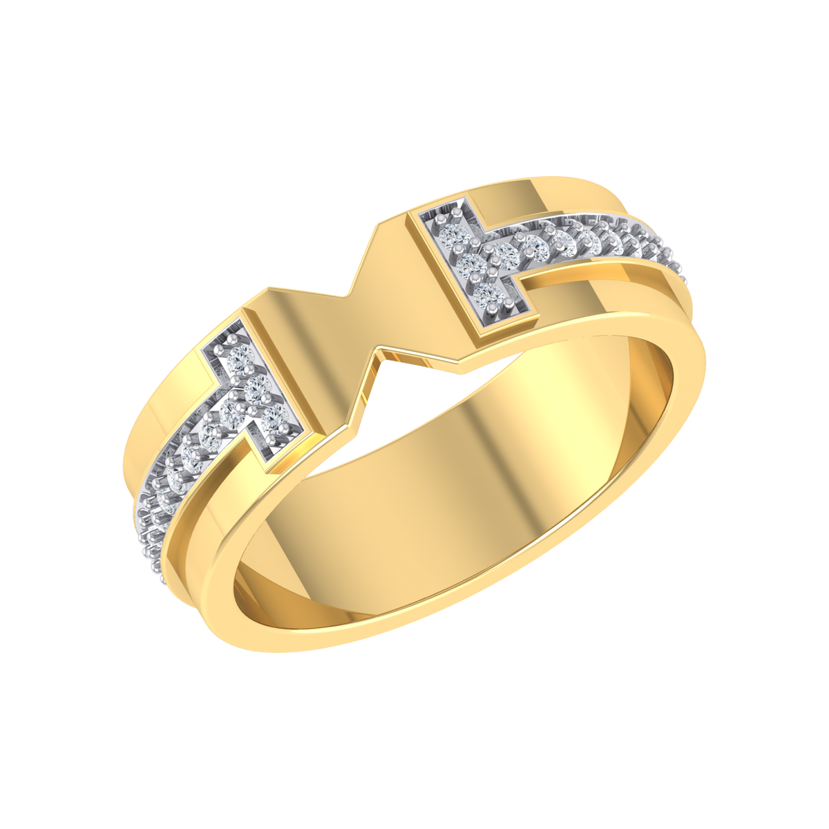 Celestial Beam Yellow Gold Lab Grown Diamond Ring [yg]