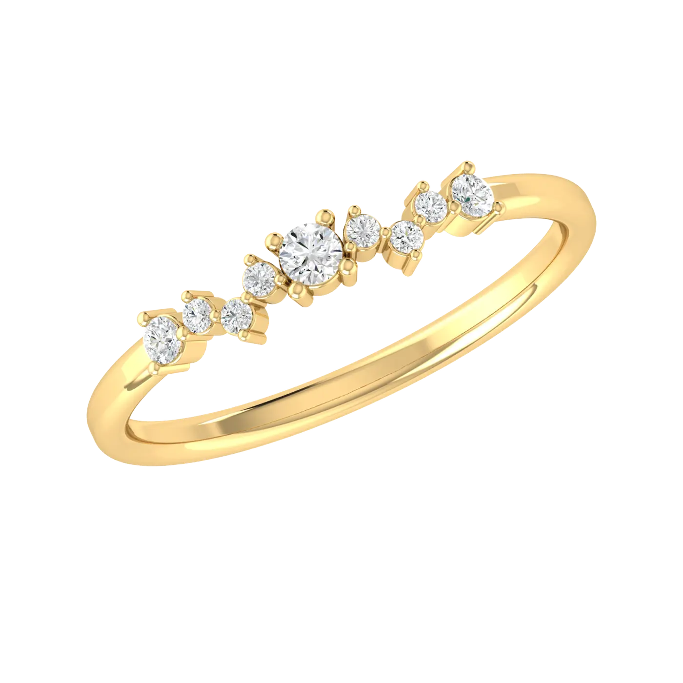 Brilliance Bound Yellow Gold Lab Grown Diamond Ring [yg]