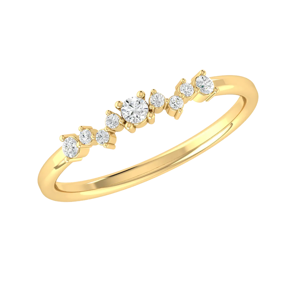 Brilliance Bound Yellow Gold Lab Grown Diamond Ring [yg]