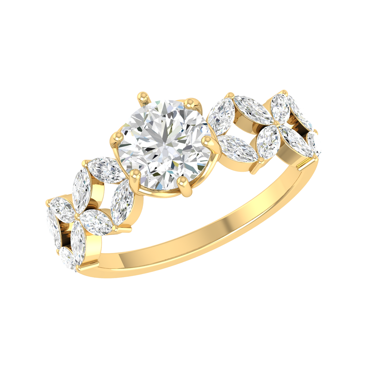 Yellow Gold Lab Grown Diamond - Gorgeous Gem [yg]