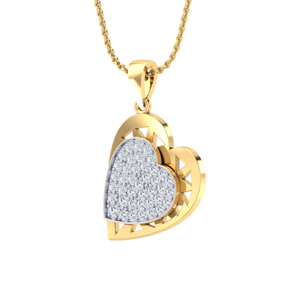Yellow Gold Diamond Pendant - Refined Glam [yg]