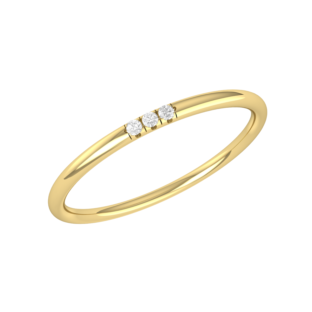 Yellow Gold Diamond Ring - Shimmer Showcase  [yg]