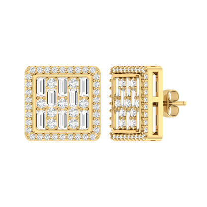 Yellow Gold Diamond Earrings - Scarlet Majesty [yg]
