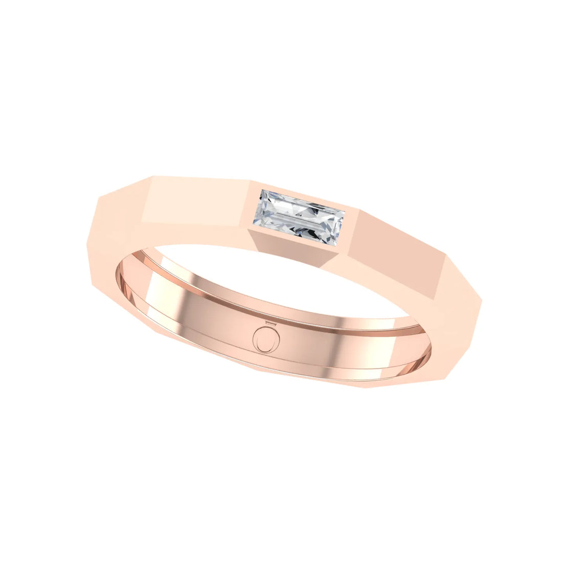 Minimal Beam Rose Gold Lab Grown Diamond