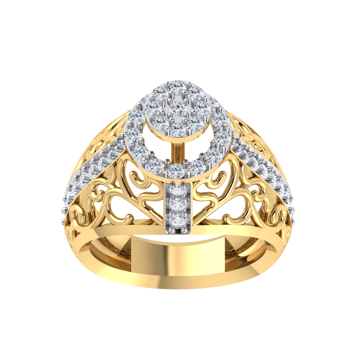 Yellow Gold Diamond Ring - Mystical Melody Natural [yg]