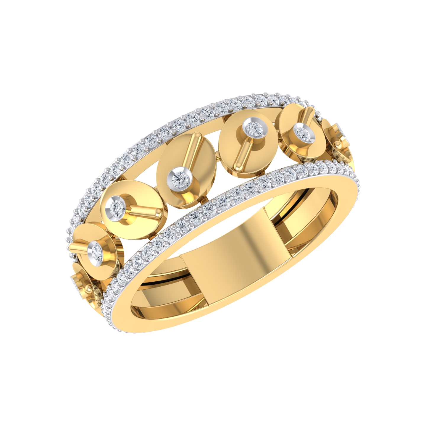 Yellow Gold Diamond Ring - Opulent Oasis [yg]