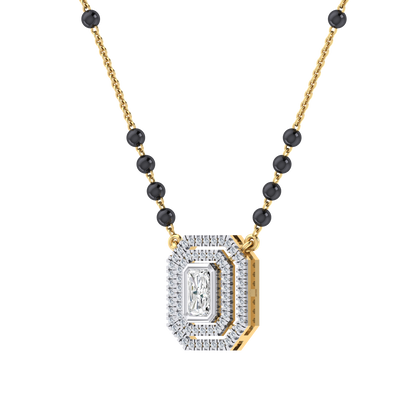 Yellow Gold Diamond Mangalsutra - Regal Brilliance [yg]