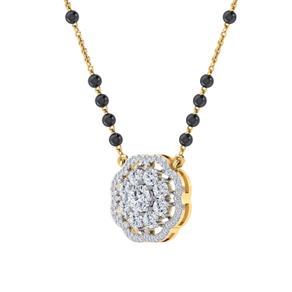 Yellow Gold Diamond Mangalsutra - Royal Luminescence [yg]
