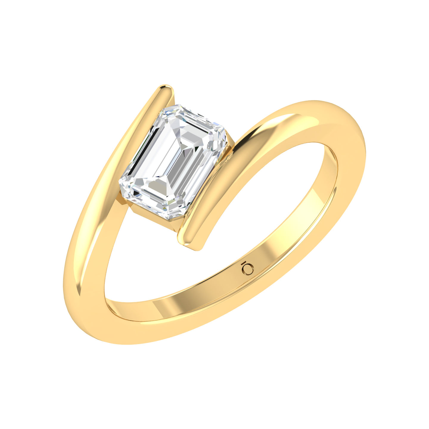 Emerald Grace Yellow Gold Lab Grown Diamond Ring [yg]