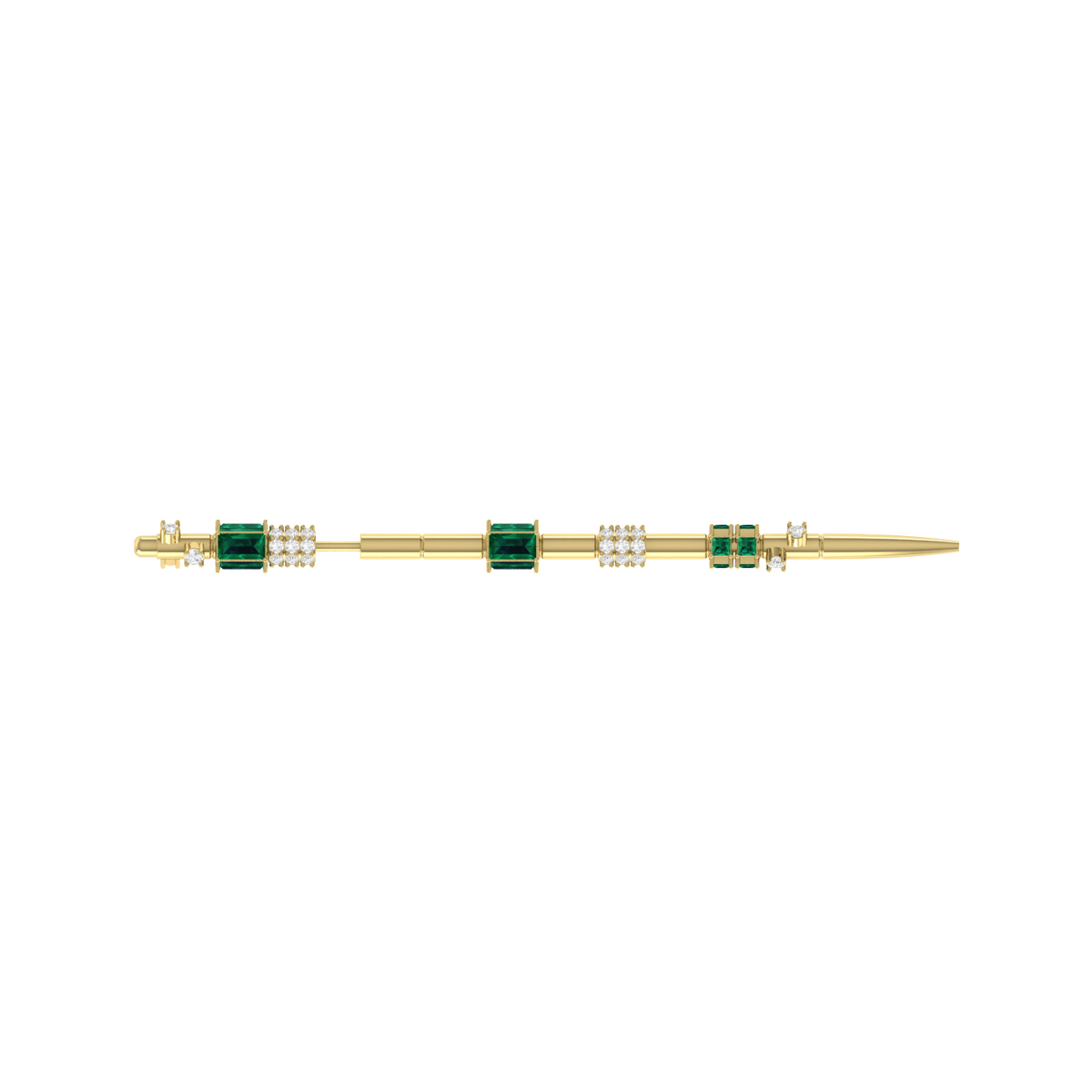Earpin Diamond Yellow Gold Ear Pin [yg]