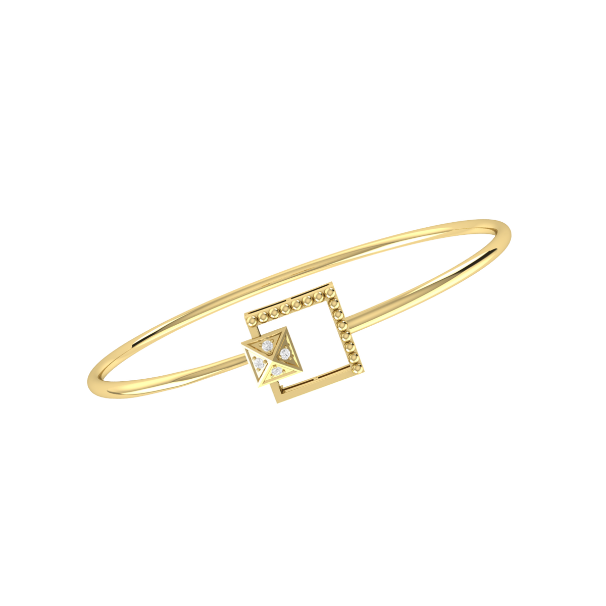 Yellow Gold Diamond Bracelet - Radiance Elegance [yg]