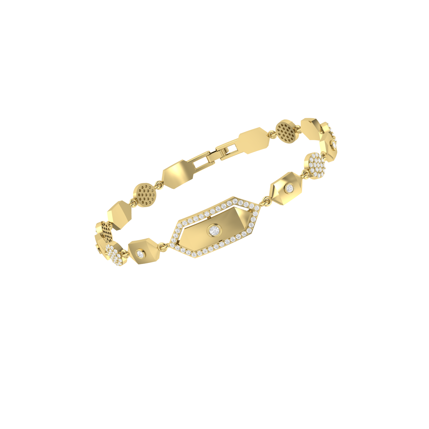 Yellow Gold Lab Grown Diamond Bracelet - Regency Twinkle [yg]