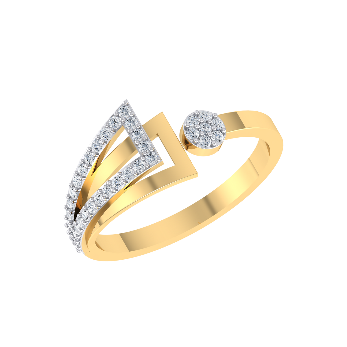 Yellow Gold Diamond Ring - Mystic Moments [yg]