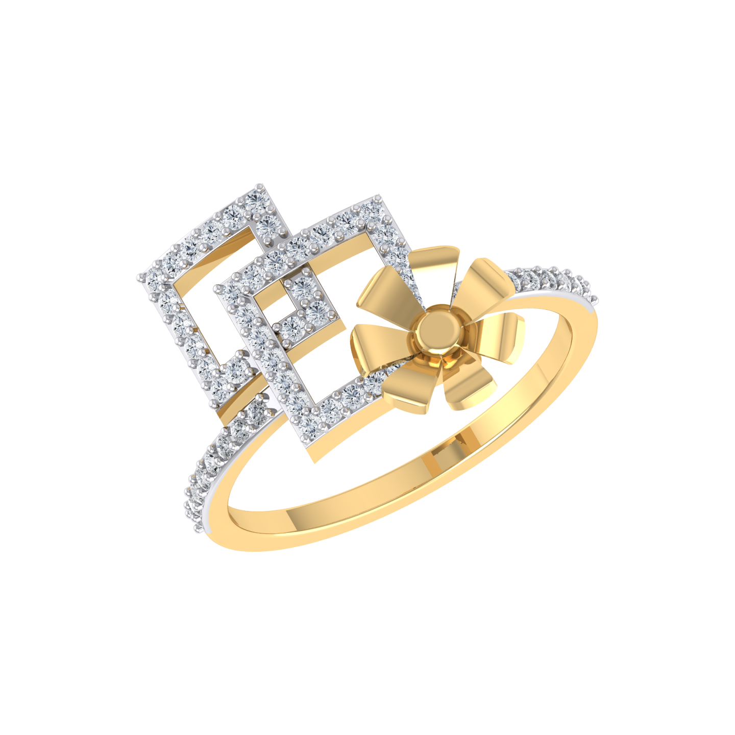Yellow Gold Diamond Ring  - Tranquil Twilight [yg]