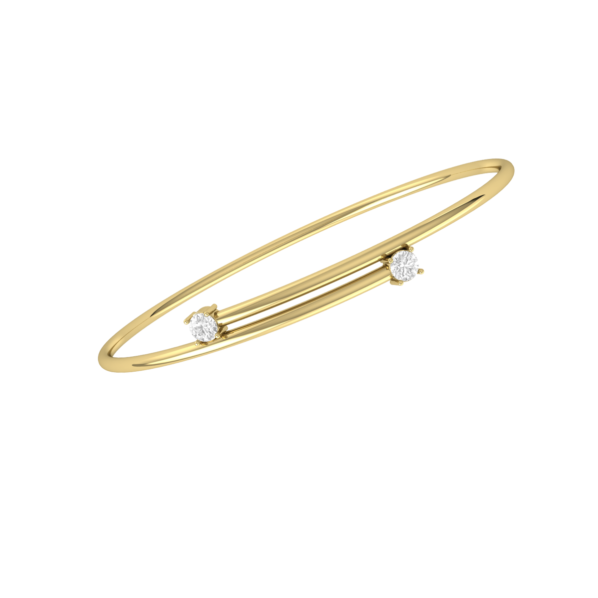 Yellow Gold Diamond Bracelet - Serenity Brilliance [yg]