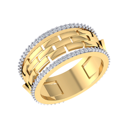 Exquisite Band Yellow Gold Lab Grown Diamond [yg]