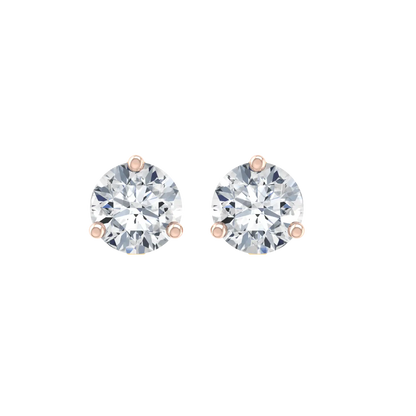 Daylight 2cts Rose Gold Diamond Earrings [rg]