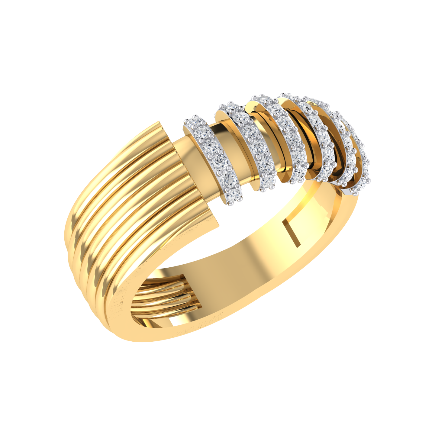 Dazzling World Yellow Gold Lab Grown Diamond Ring [yg]