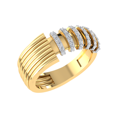 Dazzling World Yellow Gold Lab Grown Diamond Ring [yg]