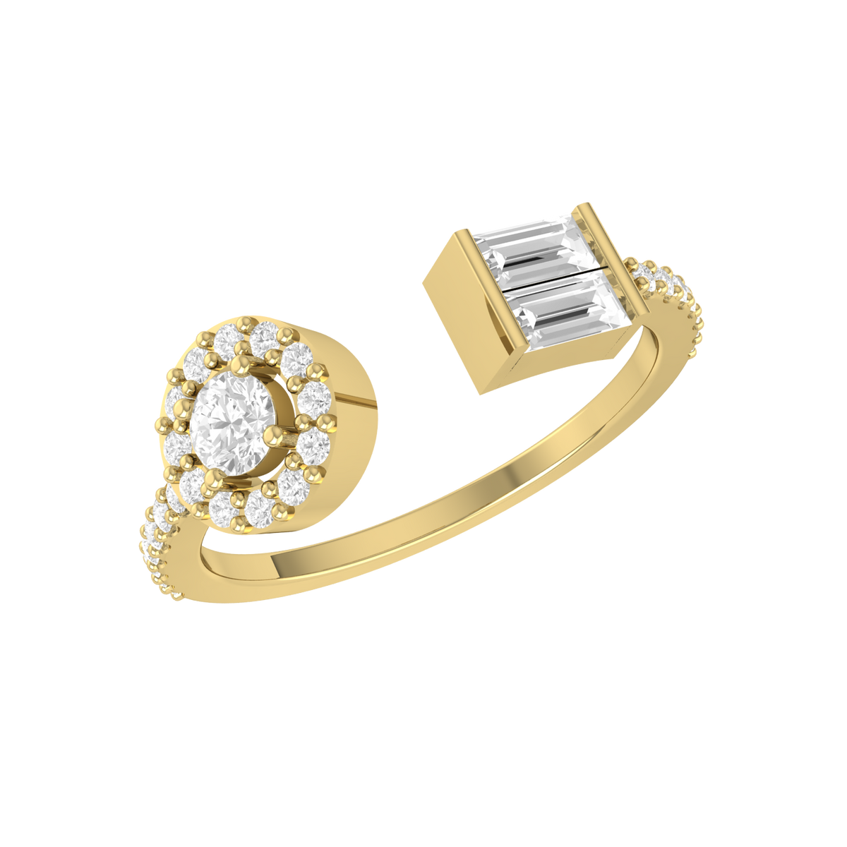 Lab Grown Yellow Gold Diamond Charm - Trinket Trove [yg]
