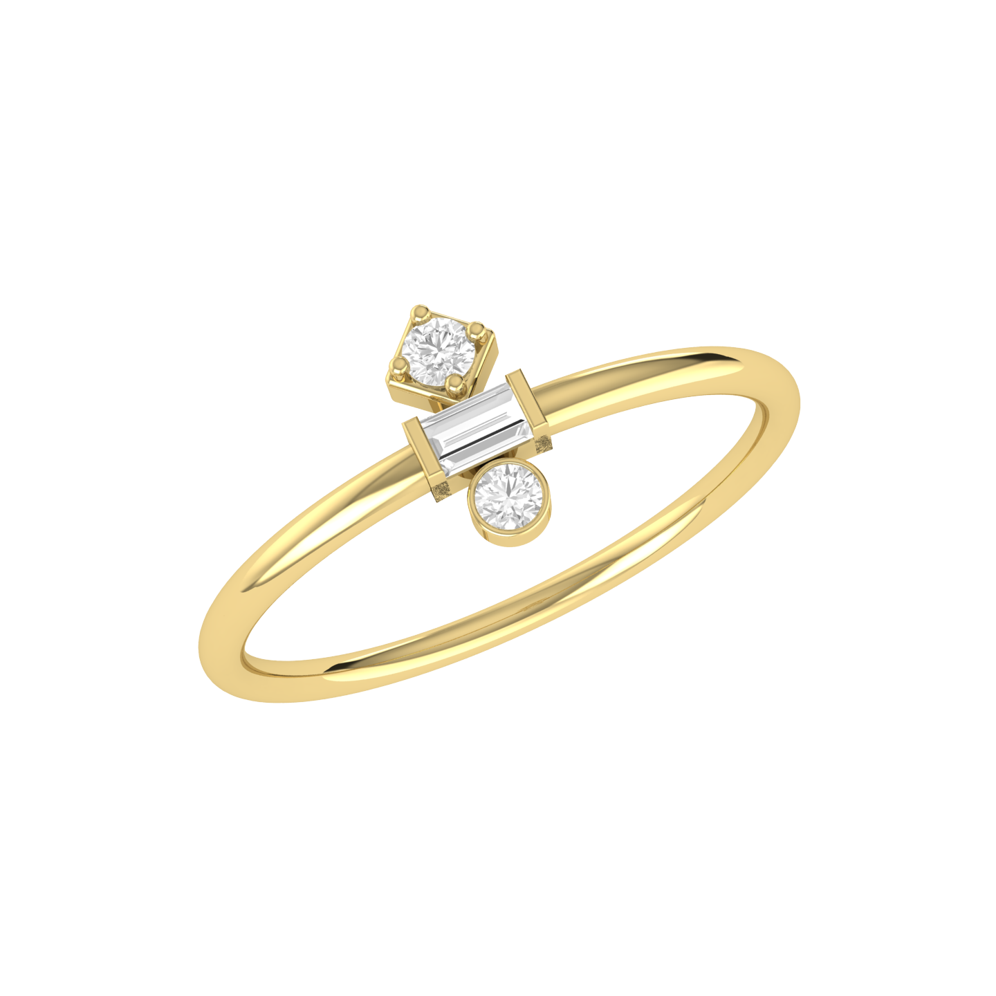 Yellow Gold Diamond Ring - Ring Rendezvous [yg]