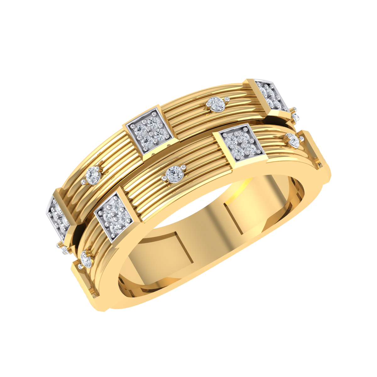 Yellow Gold Diamond Ring - Midnight Mus [yg]