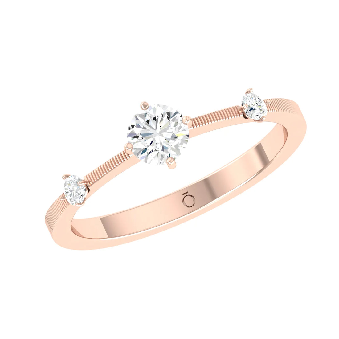 Celeste Trio Rose Gold Lab Grown Diamond