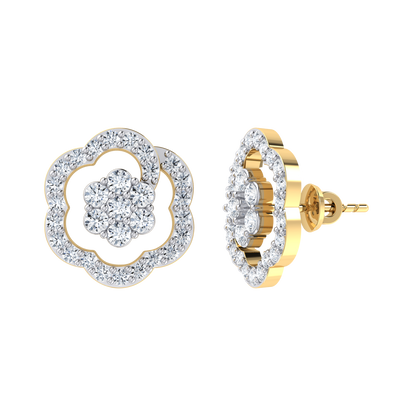 Yellow Gold Diamond Earrings - The Desired [yg]