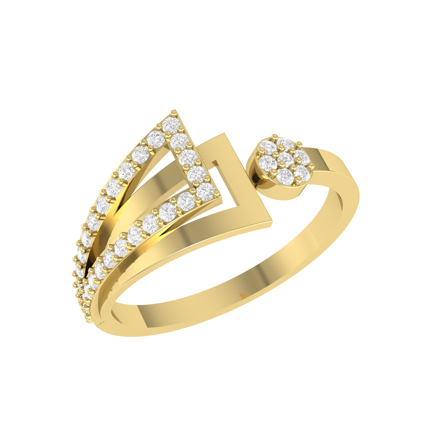 Yellow Gold Diamond Ring - Mystic Moments [yg]
