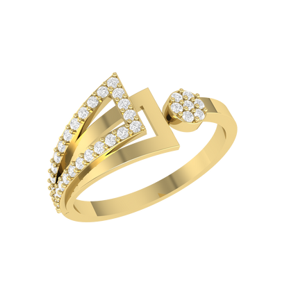 Yellow Gold Diamond Ring - Mystic Moments [yg]