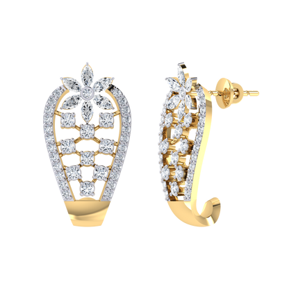 Yellow Gold Diamond Earrings - Made in Heaven [yg]
