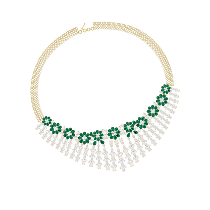 Flora Glimmer Diamond Necklace