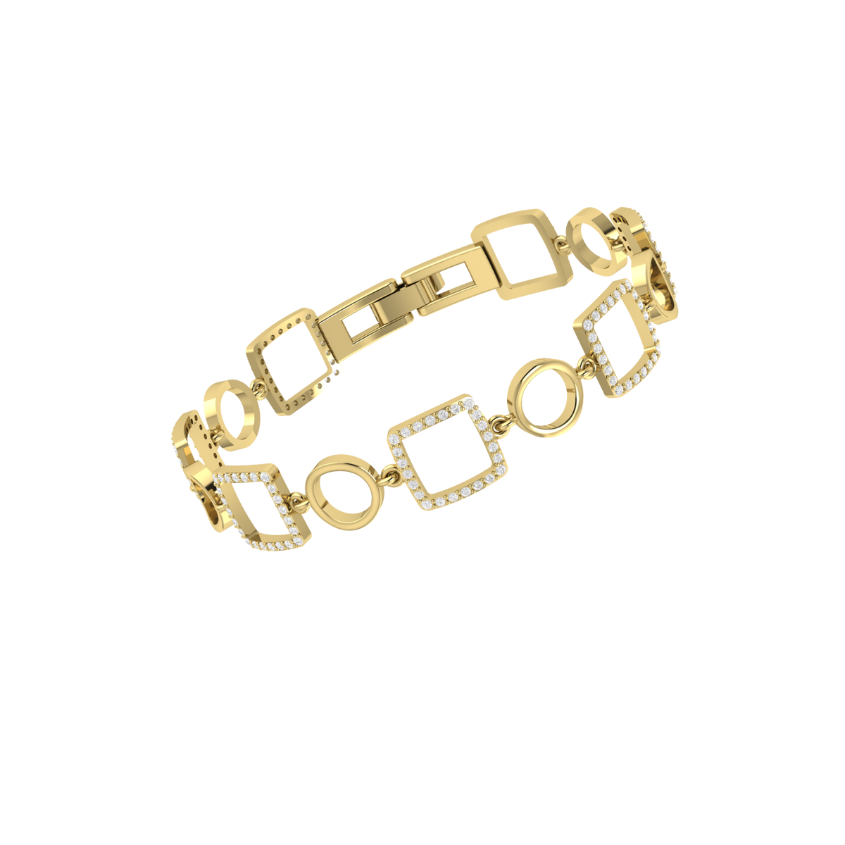 Yellow Gold Diamond Bracelet - Opaline Glow [yg]