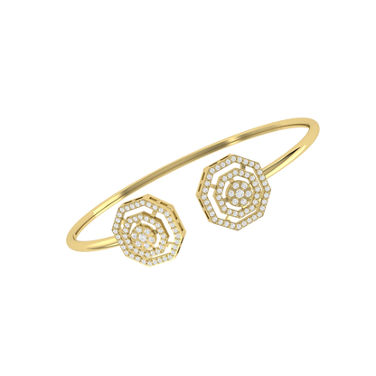 Yellow Gold Diamond Bracelet - Majestic Gleam [yg]