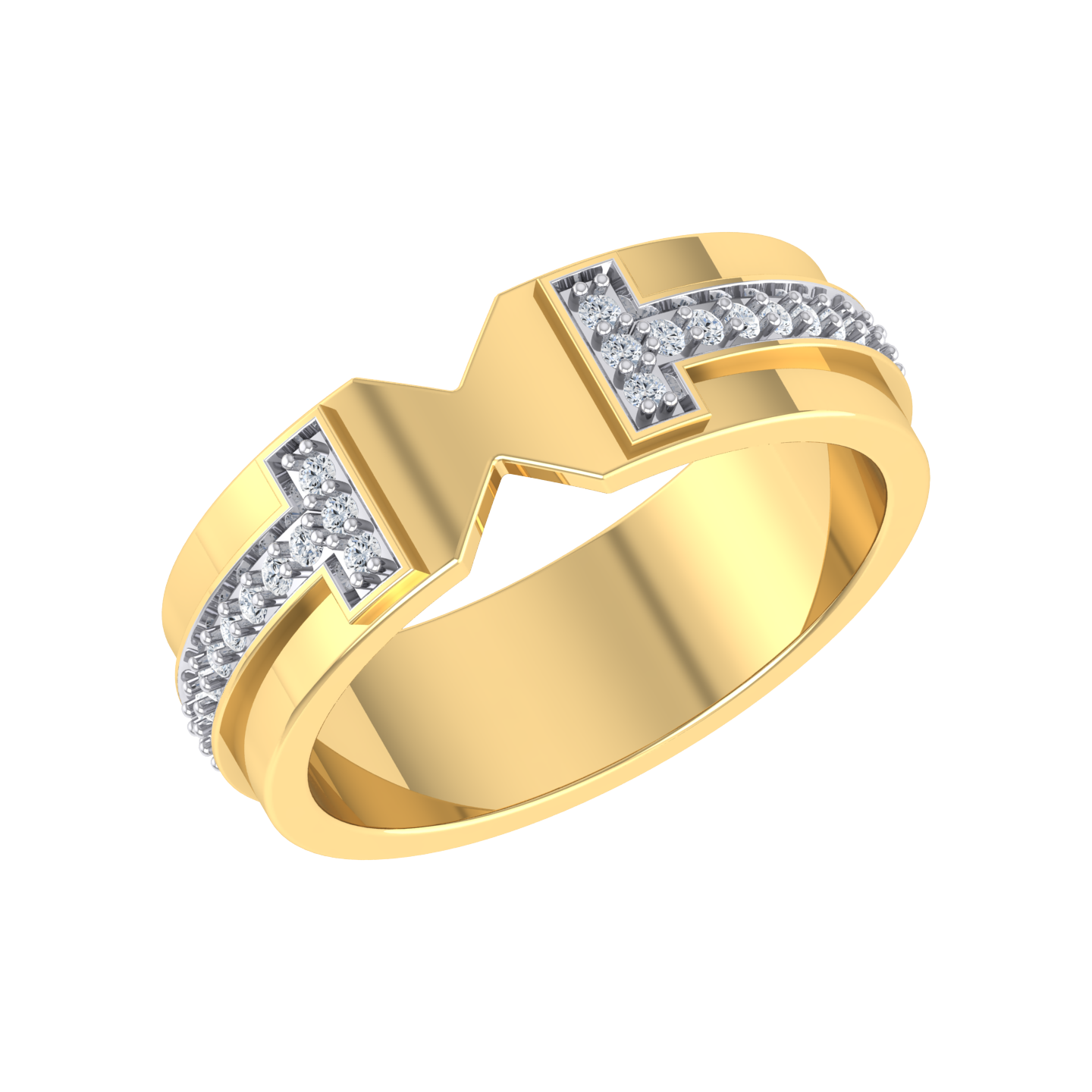 Celestial Beam Yellow Gold Lab Grown Diamond Ring [yg]