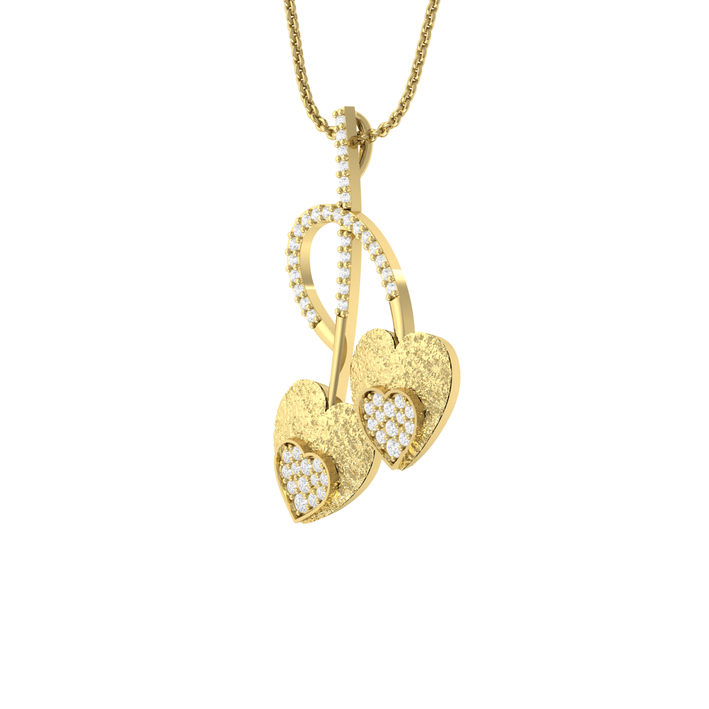 Yellow Gold Diamond Pendant - Petite Sparkle [yg]