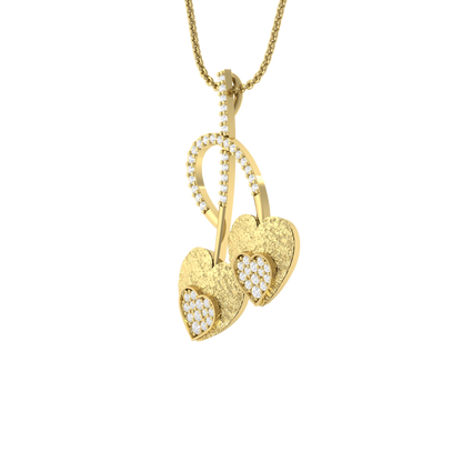 Yellow Gold Diamond Pendant - Petite Sparkle [yg]