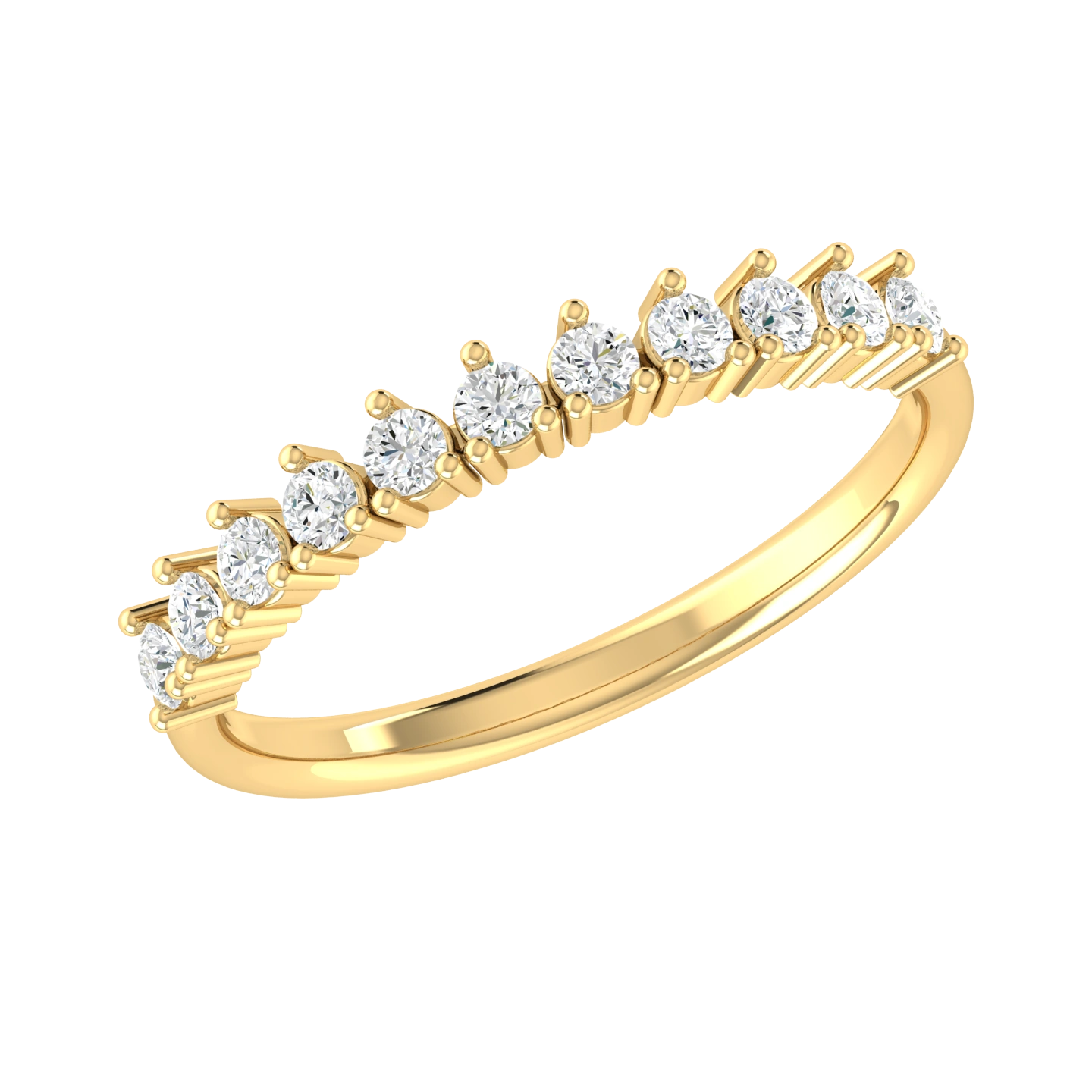 Brilliance Horizon Yellow Gold Lab Grown Diamond Ring [yg]