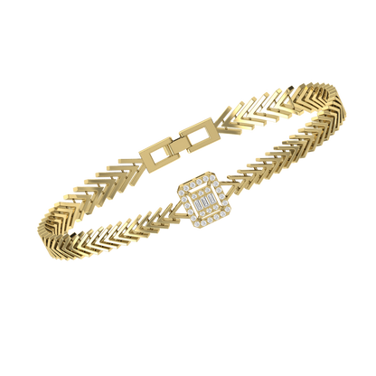 Yellow Gold Diamond Bracelet - Luminous Majesty [yg]