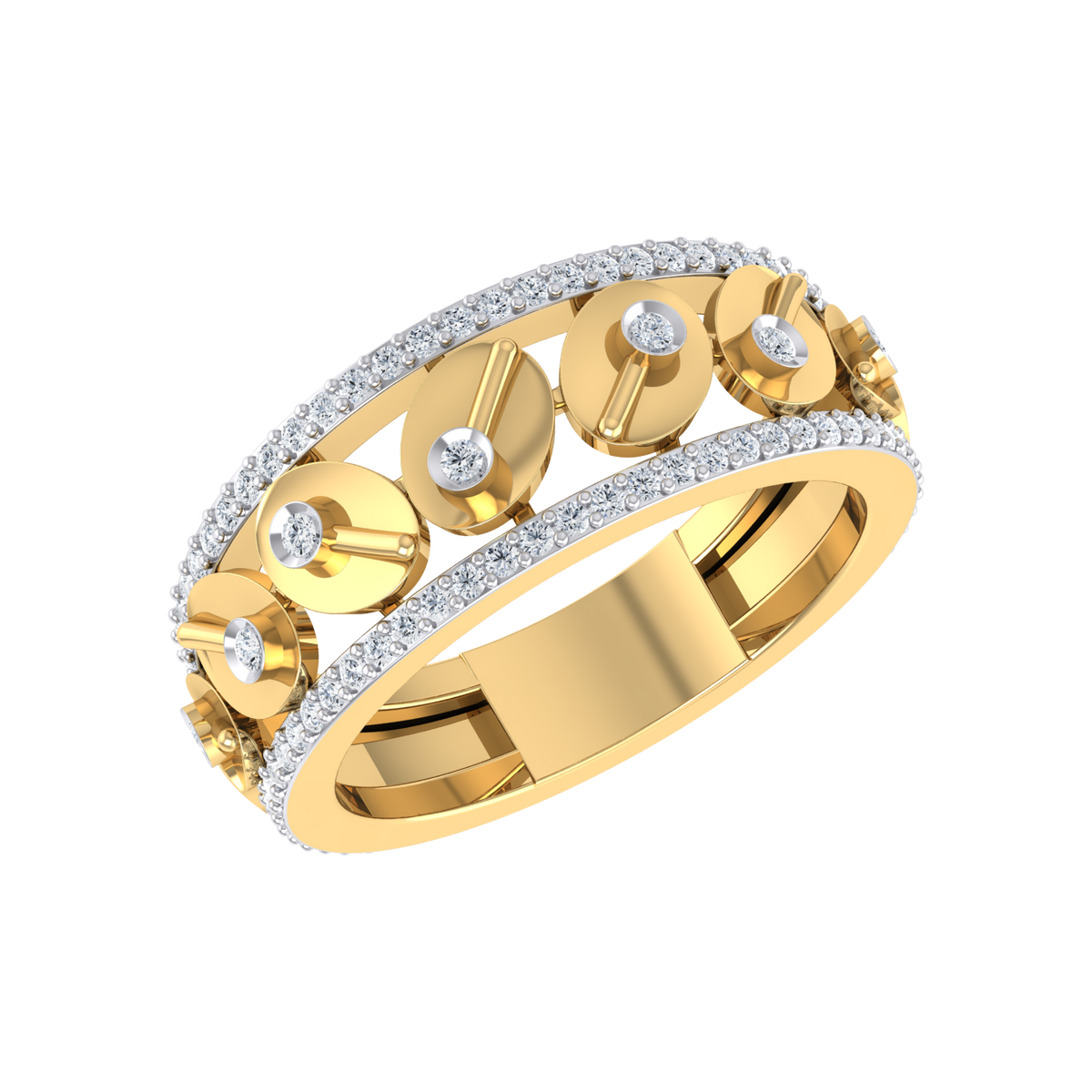 Yellow Gold Diamond Ring - Opulent Oasis [yg]