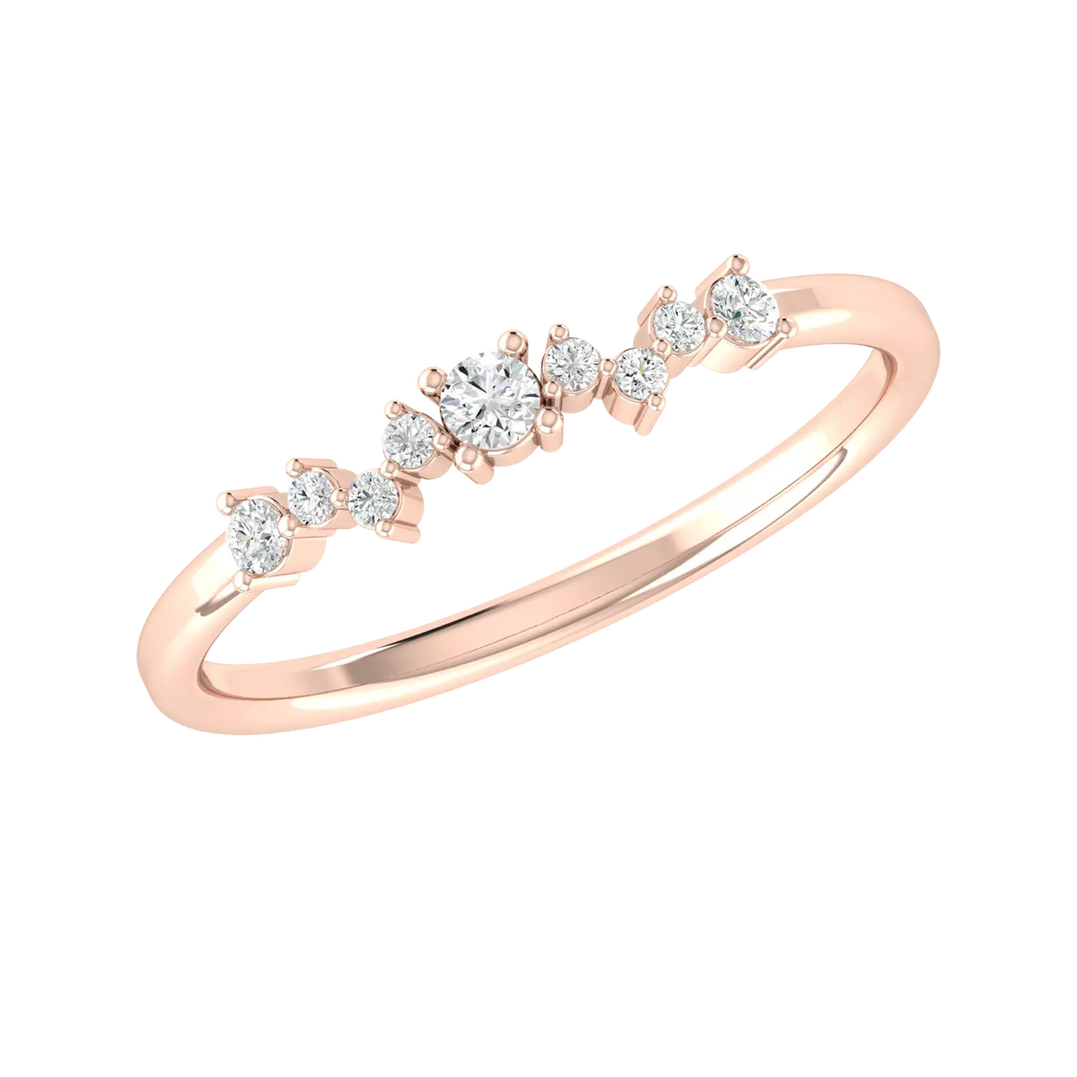 Brilliance Bound Rose Gold Lab Grown Diamond Ring [rg]