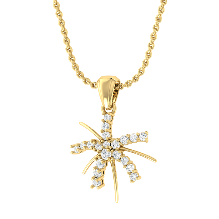 Stellar Flare Diamond Pendant